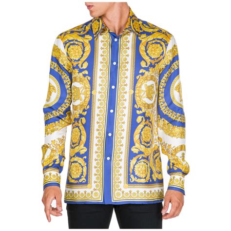 chemise versace|versace long sleeve shirts.